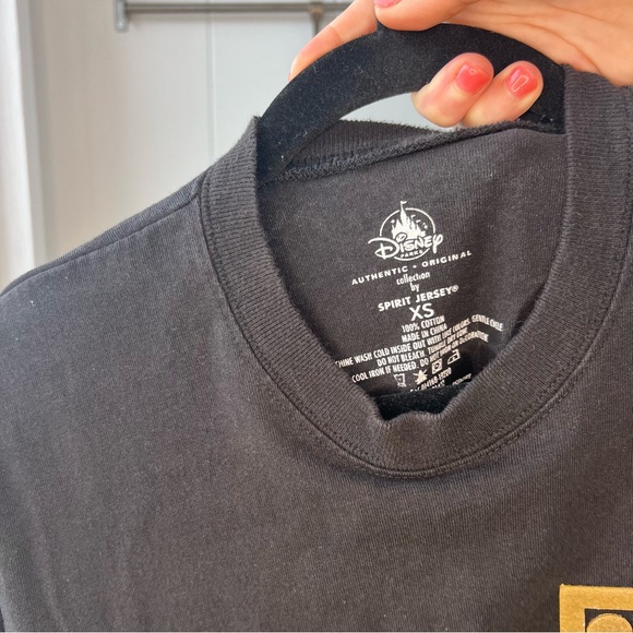 Disney World Spirit Jersey Adults Belle of the Ball Gold Black Dot Sparkle Sz XS - Picture 4 of 7